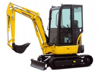 salg af Minigraver Komatsu  udlejning